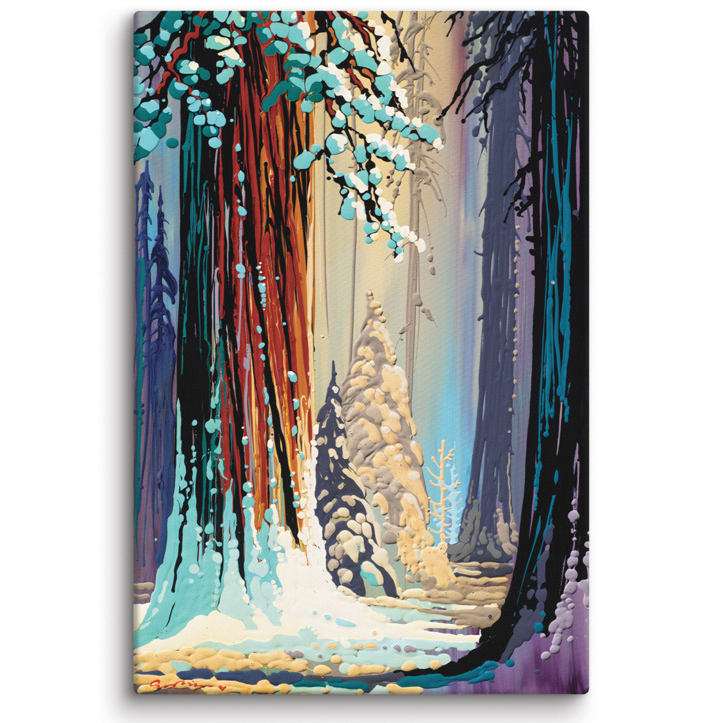Snowy Morning - Canvas