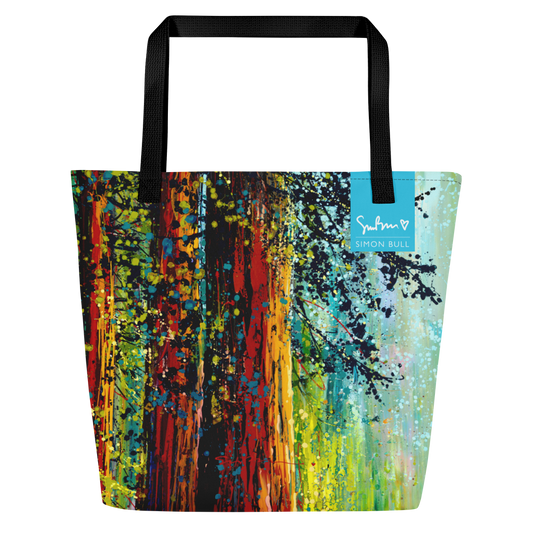 A Walk Through The Woods - Large Tote Bag