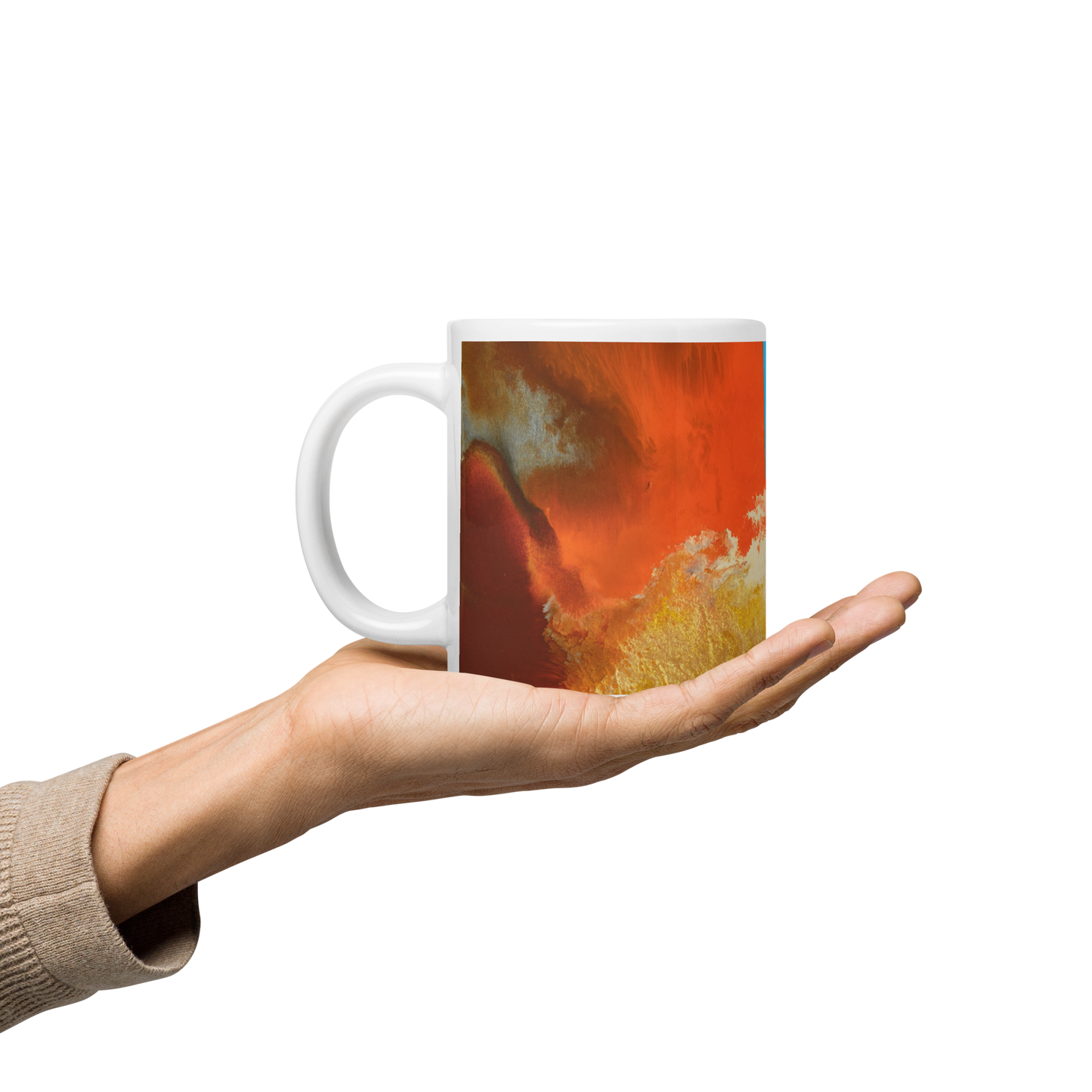 Orange + Gold - Ceramic Mug