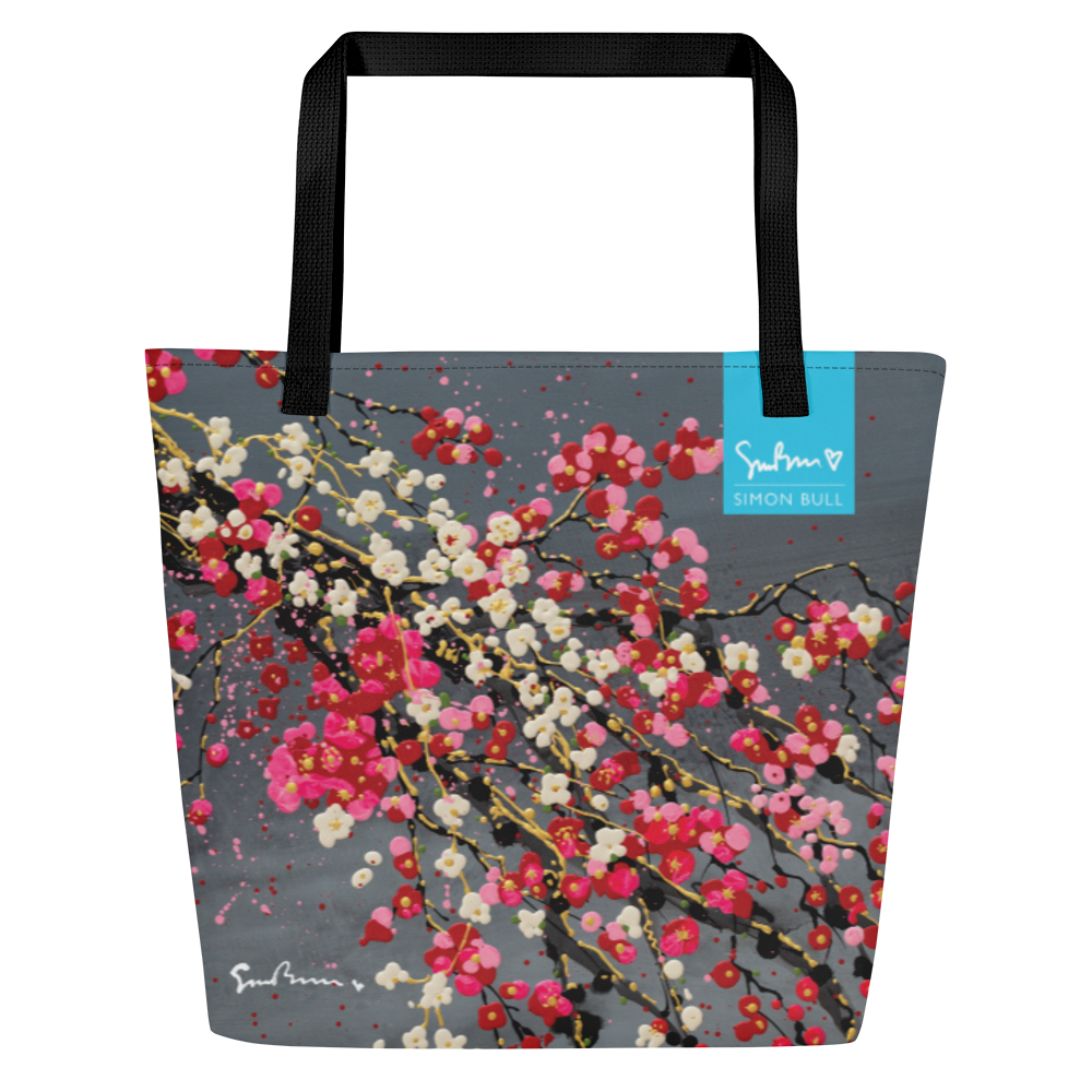 Plum + Cherry - Large Tote Bag