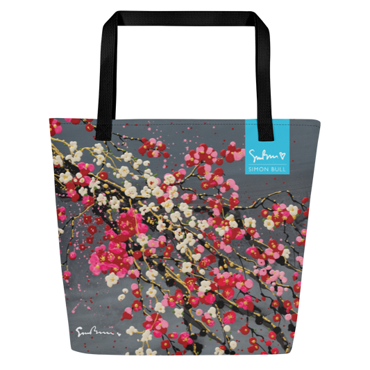 Plum + Cherry - Large Tote Bag