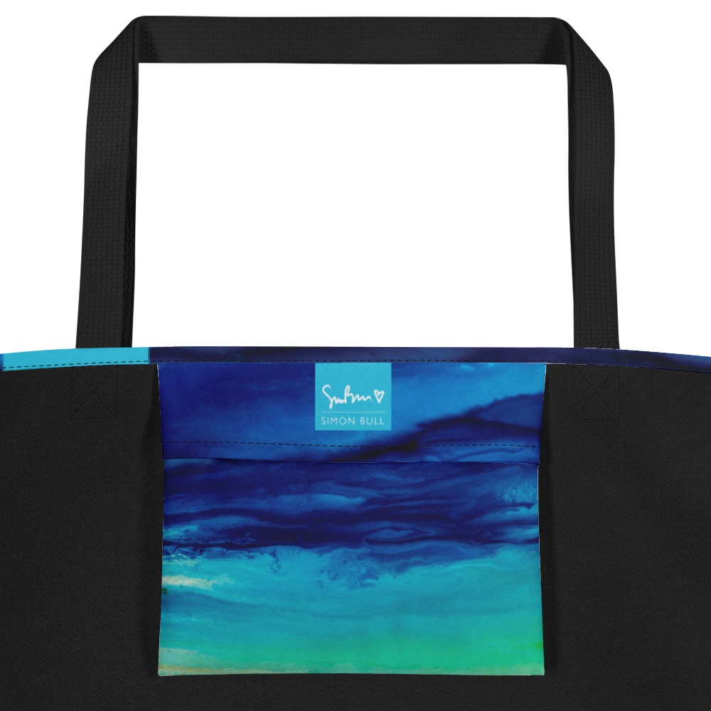 Aqua Terra - Large Tote Bag