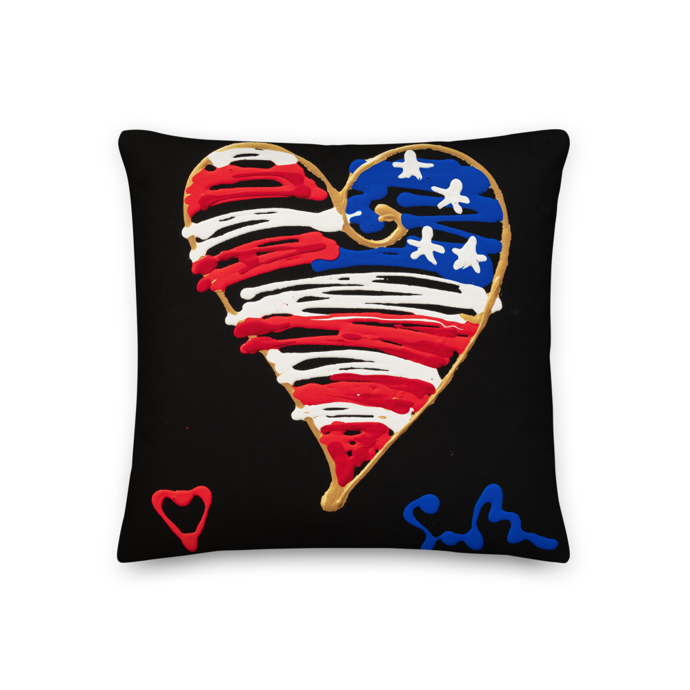 American Heart and Soul - Double Sided Pillow