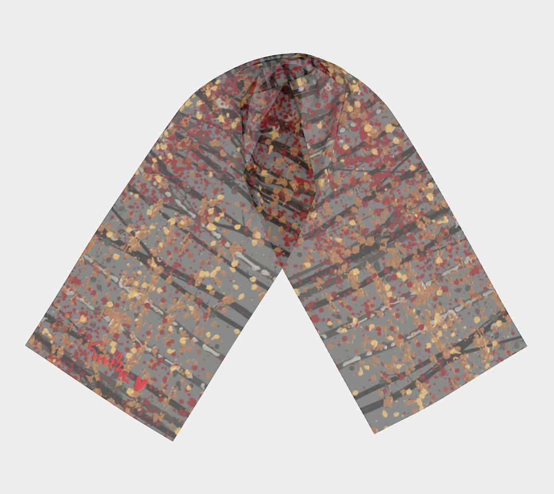 The Birches Seemed Dreamlike - Long Silk Scarf