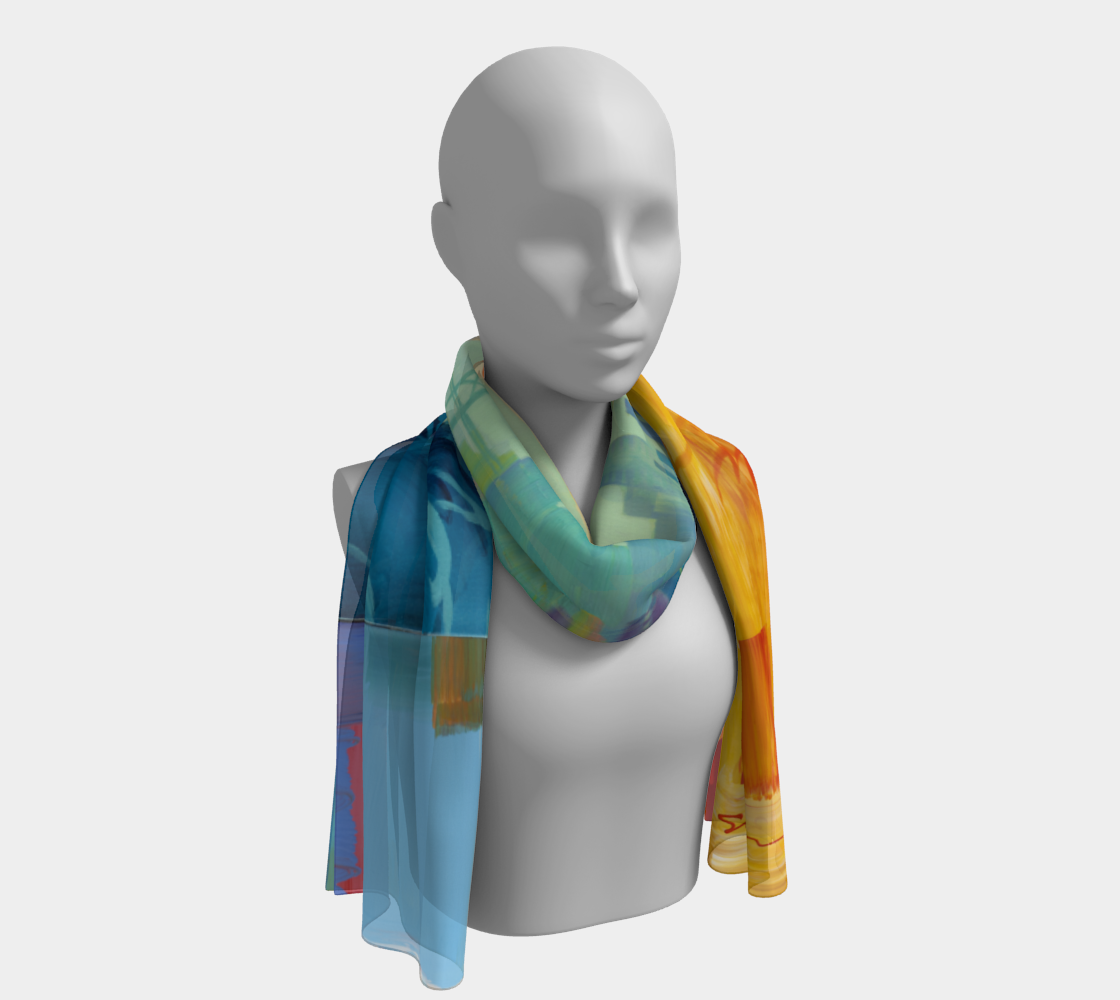 Clay St - Long Silk Scarf