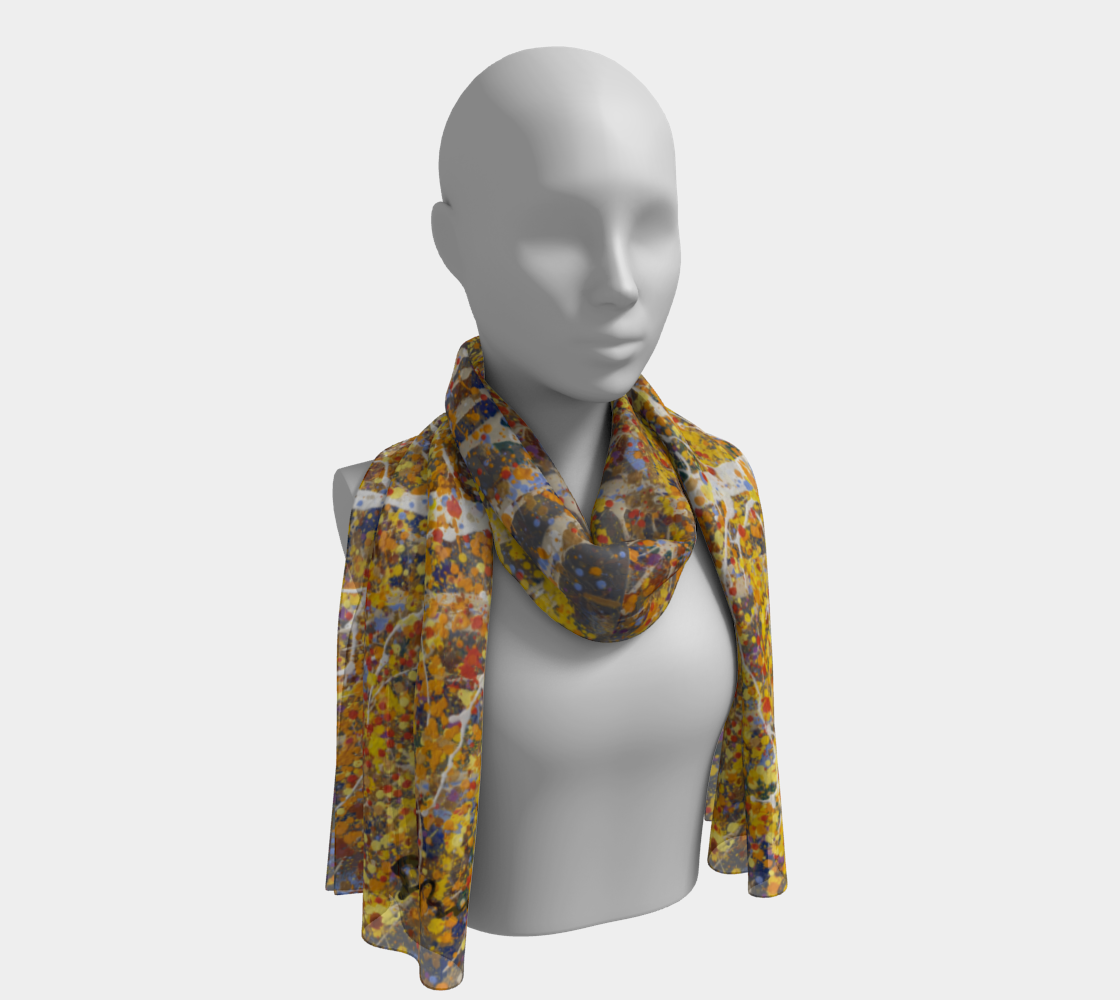 Aspen Glow - Long Silk Scarf