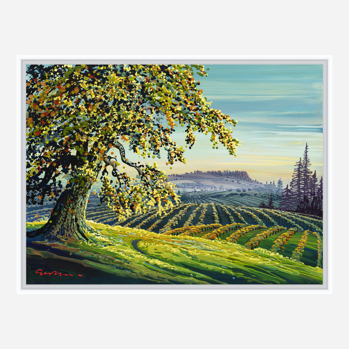 Mists and Mellow Fruitfulness - Premium Canvas Print