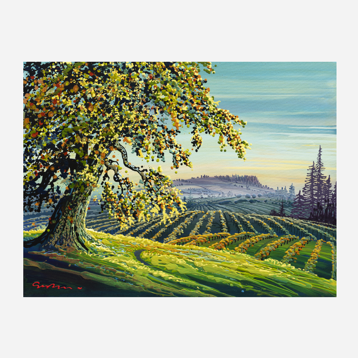 Mists and Mellow Fruitfulness - Premium Canvas Print