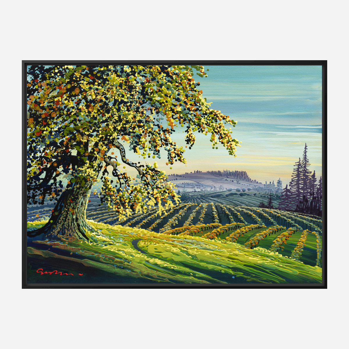Mists and Mellow Fruitfulness - Premium Canvas Print