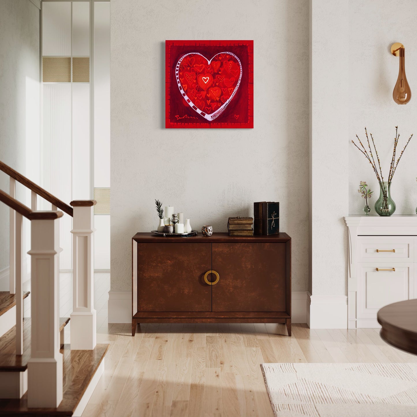 Hearts of Love - Canvas