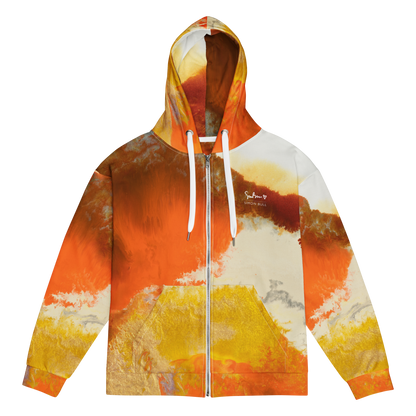 Orange + Gold - Zip Hoodie