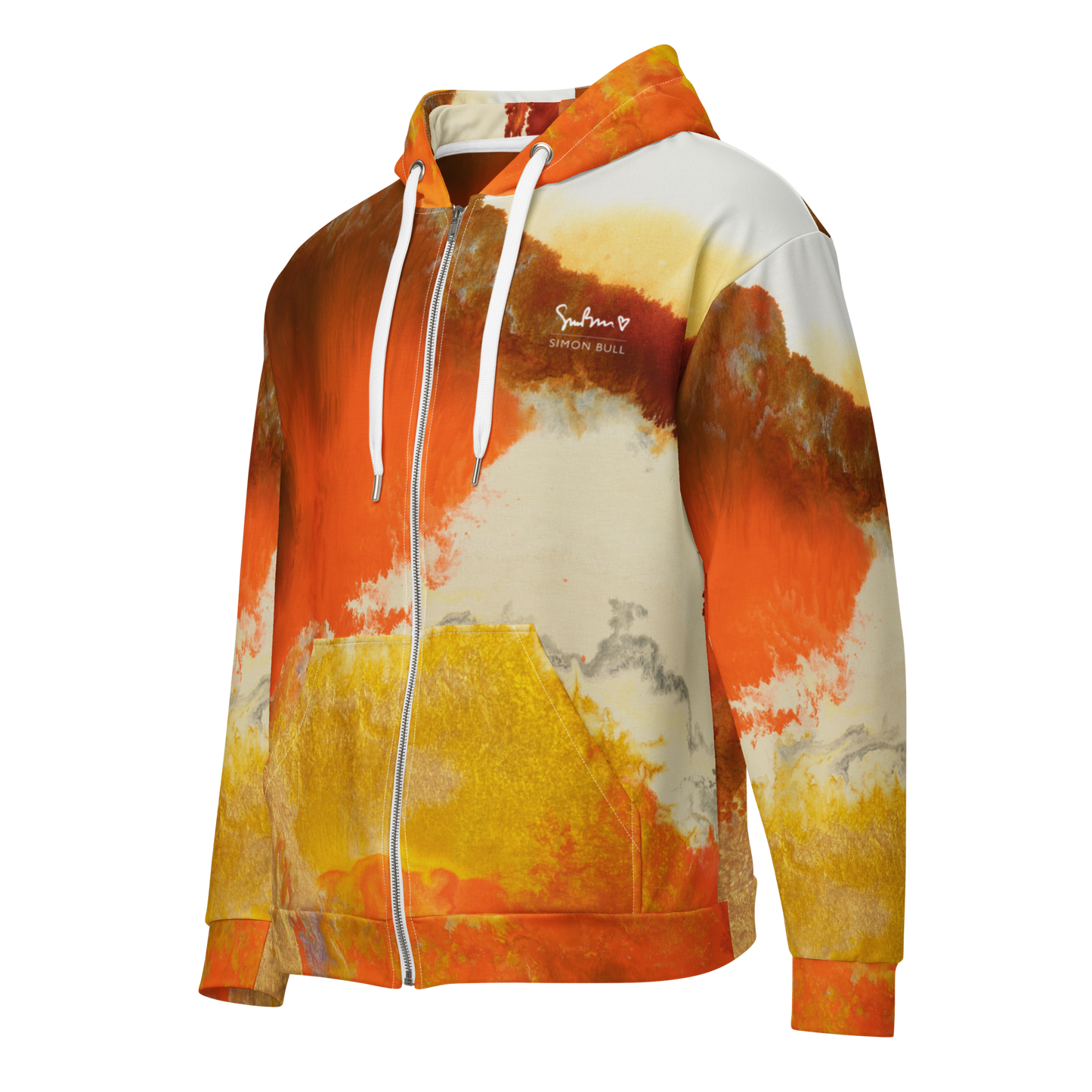 Orange + Gold - Zip Hoodie