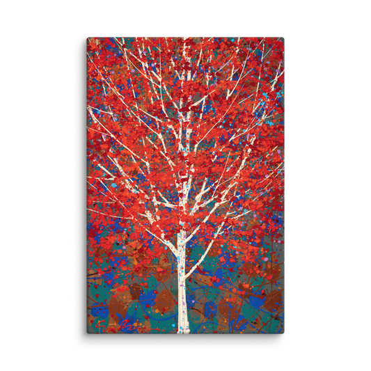 Glorious Red Leaves - Canvas