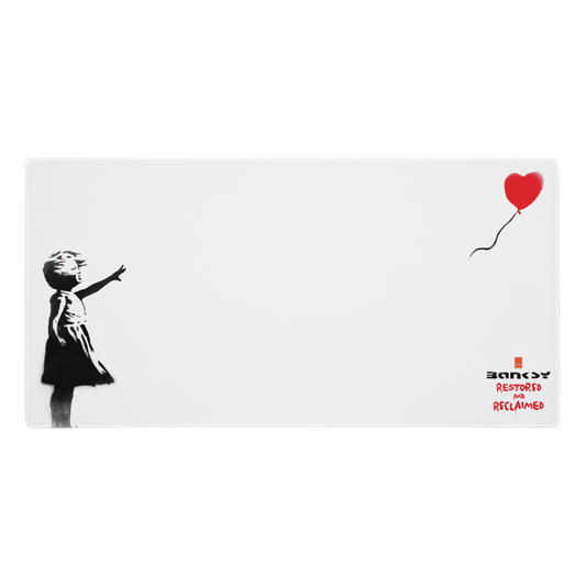 Girl With Balloon - Long Mouse Pad