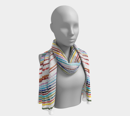 Hit Record - Long Silk Scarf