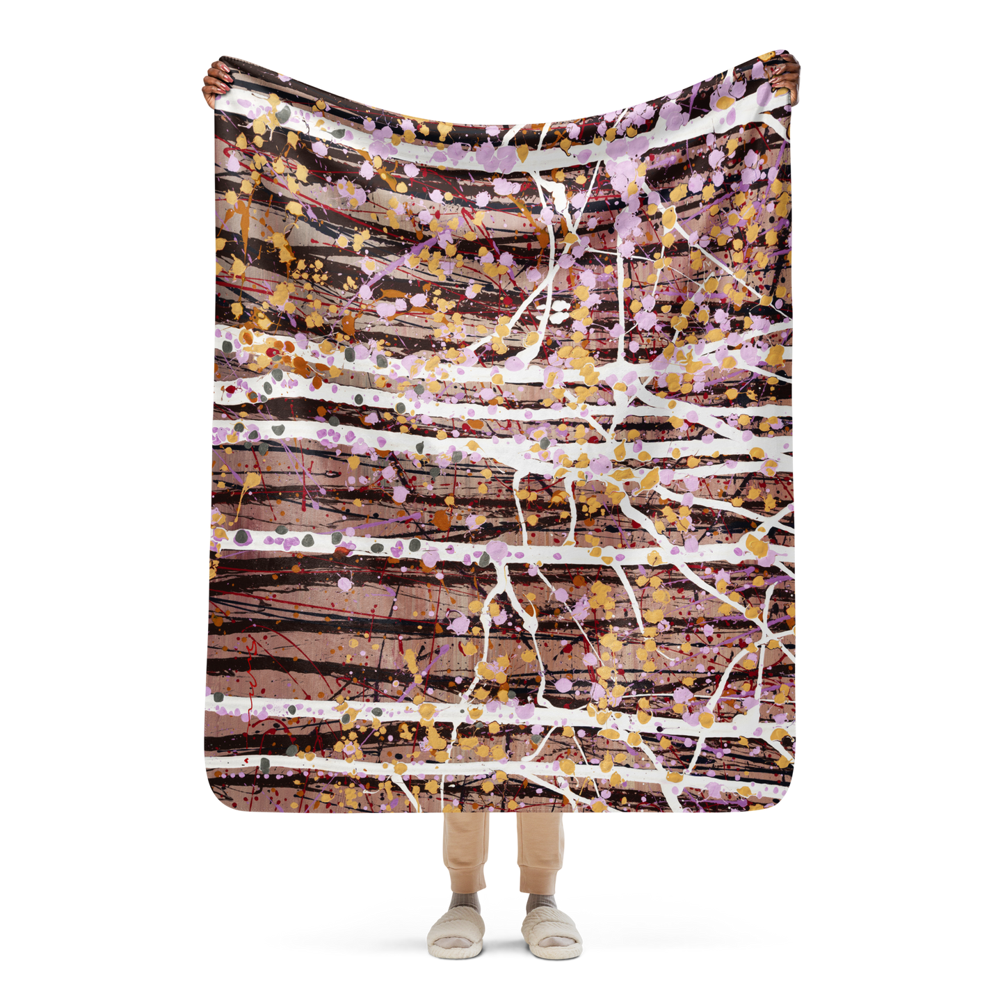 Woodland Kiss - Sherpa blanket