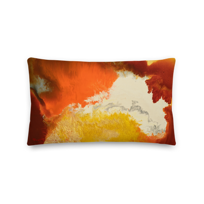 Orange + Gold - Double Sided Pillow