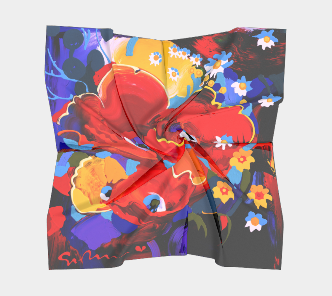 Talking Point - Square Silk Scarf
